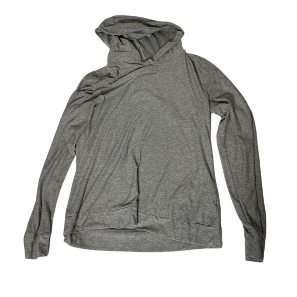 Beyond Yoga Heather Grey Lightweight Pullover Hoodie Sweatshirt Womens Small